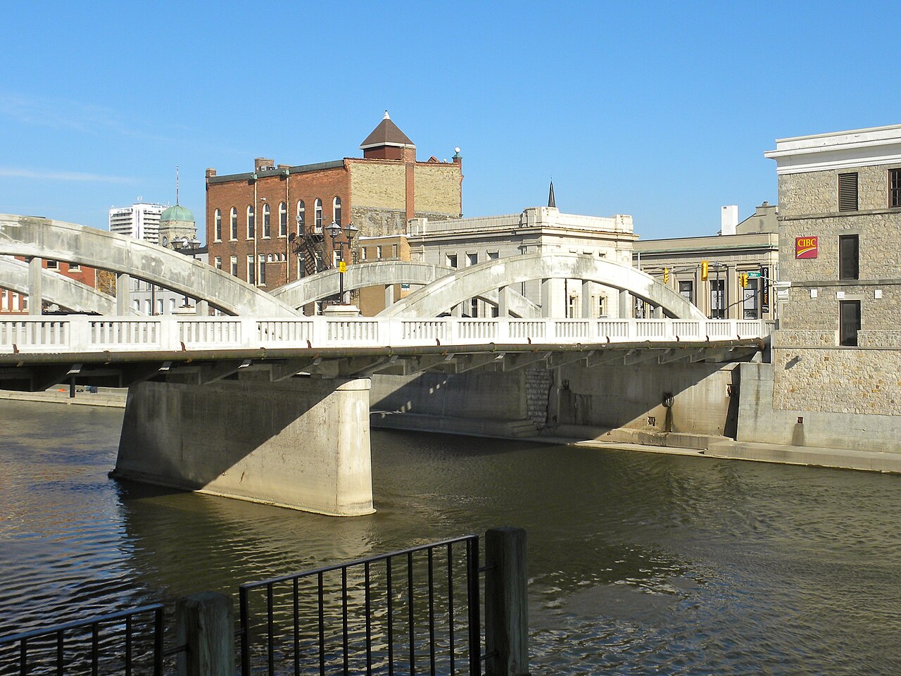 Bridge over the Grand River, downtown Galt, Cambridge